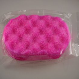 Raspberry soap sponge
