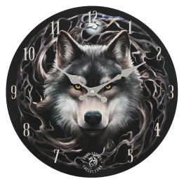 3110 Night forest wall clock by AS