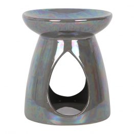 Iridescent grey oil burner
