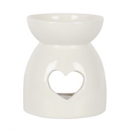 White heart cut out oil burner