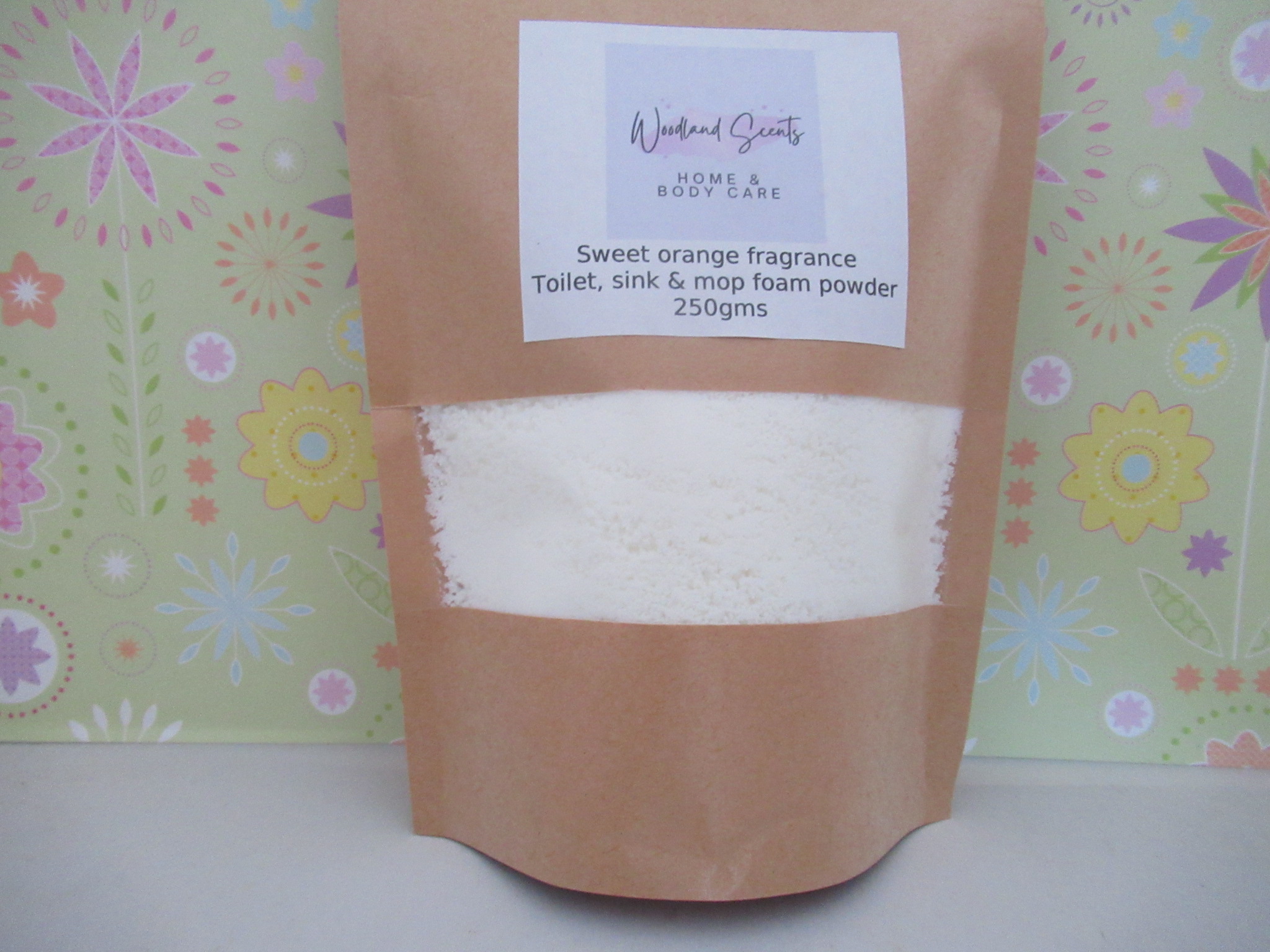 Sweet orange toilet foam powder 250gm