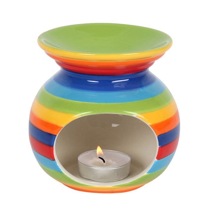 Rainbow stripe burner